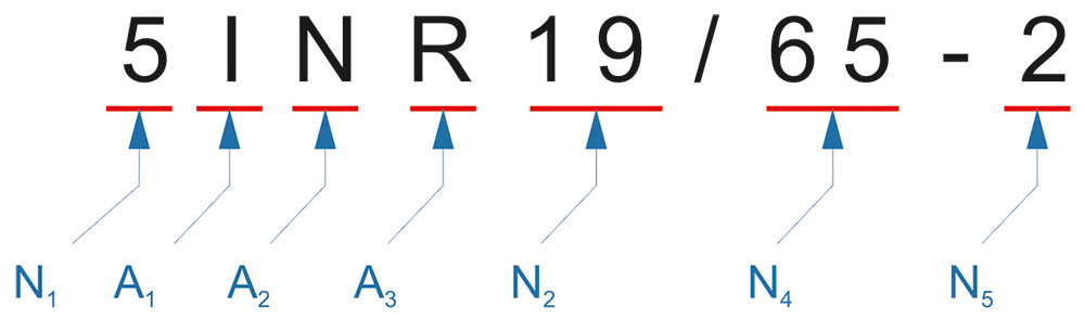Obr. 2. Tajomné označenie 5INR19/65-2