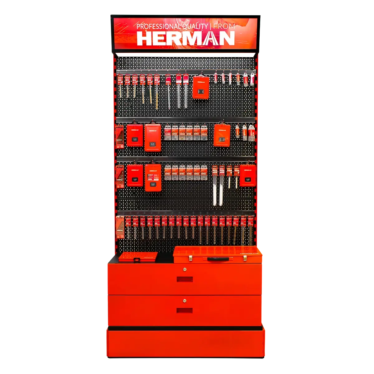 Predajný stojan panelový MODUL SS P / G 1350+ kusov produktov HERMAN 97800207