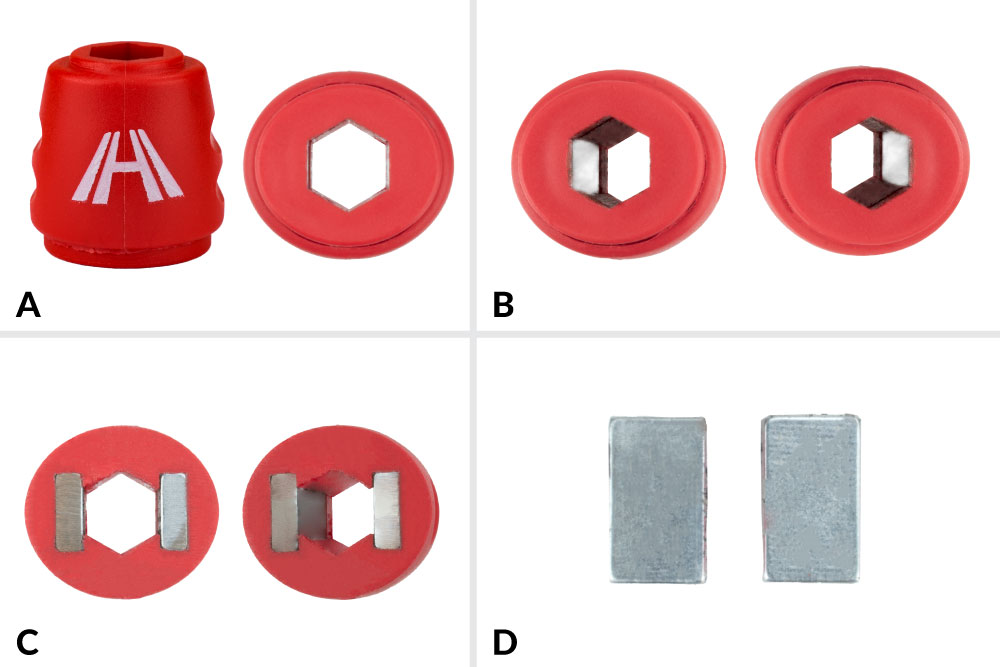 Obr. 2. Magnetizér bitu SM-20 a jeho časti